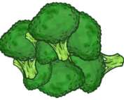 små broccolibuketter