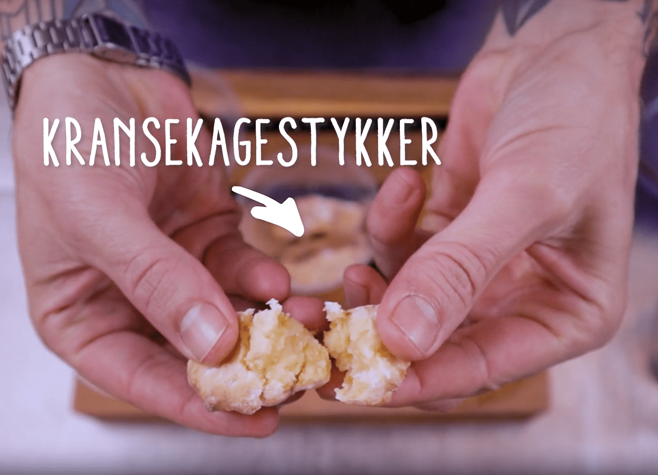 kransekage med bælg