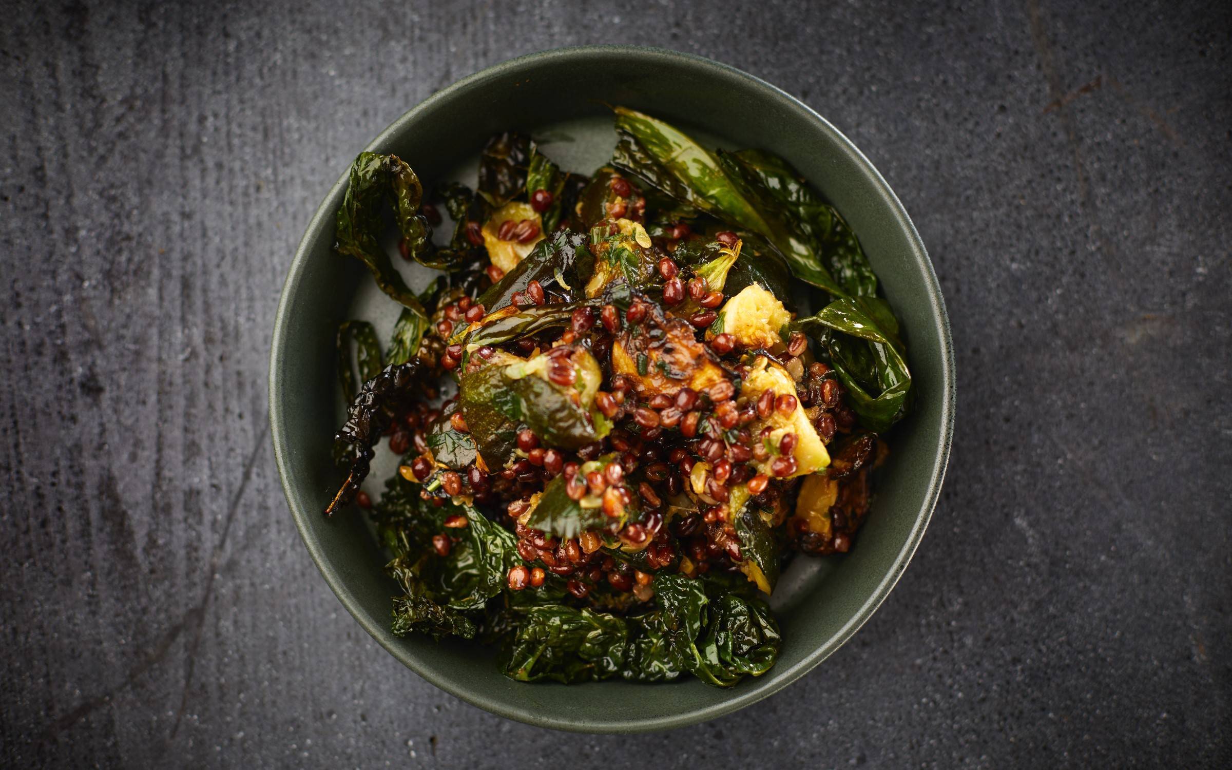 stegt palmekålsalat